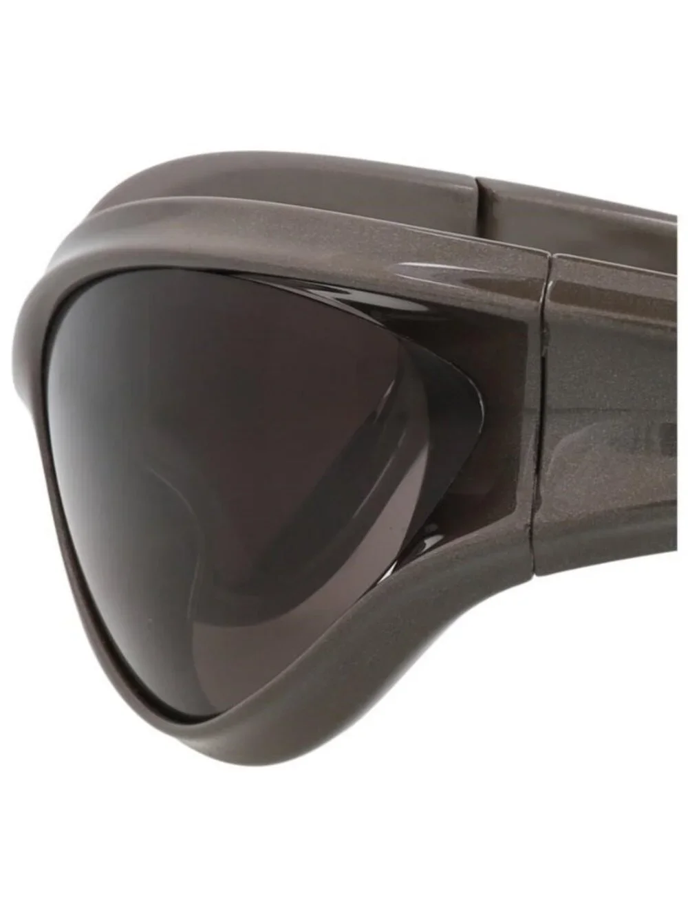 New Balenciaga Unisex Shield/Wrap Grey Grey Grey Fashion Designer Sunglasses